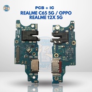 PCB BOARD CHARGER CONNECTOR FLEXI ORI CON T/C OPPO REALME 12X 5G / REALME C65 5G + CON H/F + MIC