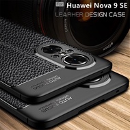 Phone Case For Huawei Nova 9 SE 9SE Nova9 Pro Nova9SE Casing Leather Texture Plain solid color Shock