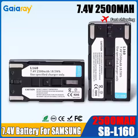 SB-L160 SB L160 SBL160 Battery for Samsung SC-L520 SC-L530 SC-L550 SB-L110A SBL110A VP-L500 Camera 2