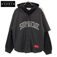 Pre-owned Supreme 25FW x Chicago White Sox Hooded Baseball Jersey, Size L