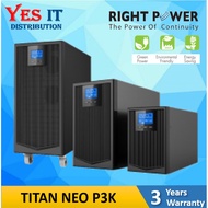 Right Power Titan Neo P3K / P2K True Online UPS Titan Neo P / Titan Pro 3K Series 3KVA / 2KVA UPS