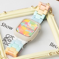 Candy Rianbow Strap + Case For Huawei Watch Fit 4 Strap Huawei Watch Fit 3 Strap And Huawei Watch fi