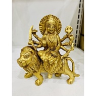 Lord goddess Durga devi / Durgai amman / simmavahini brass idol solid