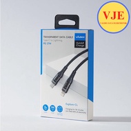 VIVAN AC12 EXPLORE-CL 27W 100CM 2 In 1 TYPE C TO LIGHTING DATA CABLE BLACK