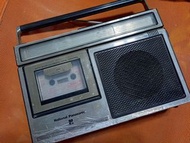 National panasonic 70年代卡錄音收音機全正常金屬殼超級靚聲 皮帶老化