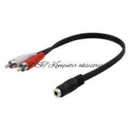 3.5mm female to RCA male Audio Adapter Cable 25cm