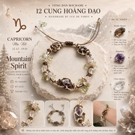 (Free Keychain) Capricorn Mountain Spirit Macrame Bracelet - Handmade 12 Zodiac Bracelet By Lux De T