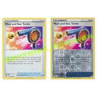 Pokémon Trainer Card -  Wait and See Turbo 158/189 NORMAL/REVERSE HOLO