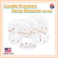 Corelle Premium Dandy Blossoms 10p Set/Corelle USA set/Plate Set/ Dinnerware Corelle set/Large Plates/ Corelle Kitchen /Corelle Dining Sets/Large bowl /Corelle bowl/Corelle set/flower dinnerware