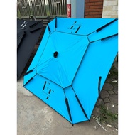 Ô vuông bát giác FT 2m4 câu cá cao cấp - Ô dù che nắng dạng vuông bác giác sale giá rẻ - Ô che nắng