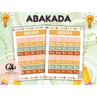 ABAKADA - A4 Laminated Educational Chart