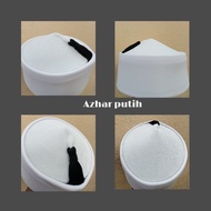 kopiah imam AL Azhar putih baldu