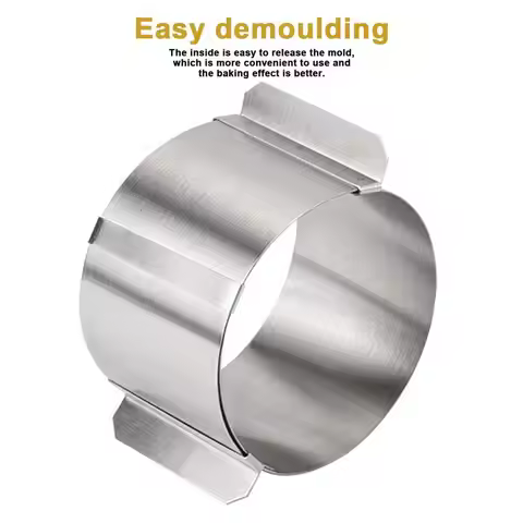 Stainless Steel Scalable Mousse Circles Adjustable Cake Circles Baking Mold Household Kitchen Tools 