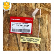 Genuine From The Center ELECTRIC STARTER Warning Sticker (Switch)​Start)