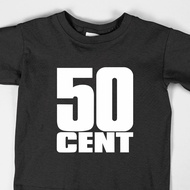 KATUN Distro T-shirt Men's Women's Cotton Kombet 24s All Size 50 Cent Logo T-shirt