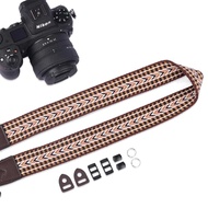 Jualan Panas~Backpacker Z20 Gaya Etnik Tali Kamera Berwarna-warni T0311 Tali Bahu Fotografi Profesio