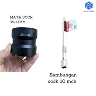 MATA CVT Shock Wrench Bit Package 39x41 + Extension Bar 10Pcs Double Socket 39 x 41 mm Automatic Mot