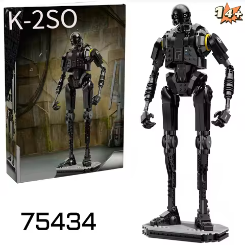 2025 New 845pcs Wars Ando K-2SO Security Droid 75434 Building Blocks Puzzle Robot Model Toys Holiday