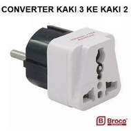 Over Steker Universal Adapter Colokan Listrik Kaki 3 Broco 13910