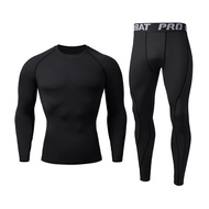 Sports Suit New Mens Compression Running Sets Breathable Tight Training Basketball Rashguard Tracksu