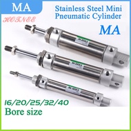 Higher quality MA Pneumatic Air Cylinder Bore Size 16mm 20mm 25mm 32mm 40mm Stainless Steel Mini Pne
