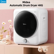 Midea Full Automatic Roller Clothes Dryer 4KG Small Clothing drying machine drum dryer front load dryer Household Mini Clothes Drying Mite Removal Dry clothes machine gift Smart Roller Dryer