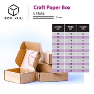 EXTRA HARD SOLID Craft Paper Box Pizza Box Carton Box Packing Box Packaging Box Kotak E FLUTE
