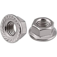 M8 Stainless Flange Nut M8 SUS 304 Nut/ M8 Stainless Flange Nut
