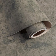 1 Roll Of Yellow Cement Cracked Wallpaper, Instant Peeling And Sticking Cement Contact Paper 3D Matt