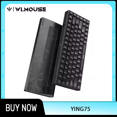WLMouse Ying75 Magnetic Switch Mechanical Keyboard Wired Gaming Keyboard 8000Hz RT0.005mm Low Delay 