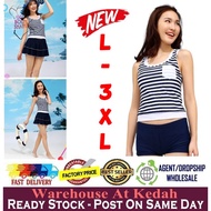 Ladies Swim Suit 3 Pcs Set Korean Fashion Swimwear Swim Suit Baju Renang 3 Pcs Sets 870106