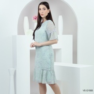 VERONIQA Dress VE-D1555 ชีฟองอังโกร่า แขนสั้น IGPU25-1