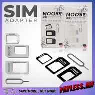 4 IN 1 Sim Card Adapter Kits Pinhole With Nano Sim Adapter / Micro Sim Adapter /Standard Sim Card Fo