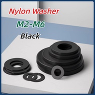 [MX1] Arandela Plana de Nylon / Nylon Plain Washer / Black Nylon Flat Washer M2-M6 PA66 Insulated Pl