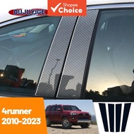 Garnish Carbon Fiber Window Door Column B C Pillar Post Cover Trim Sticker For Toyota 4runner 4Pcs