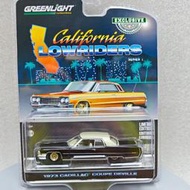 『開心樂購』綠光1:64 加州低趴1- 1973凱迪拉克Coupe deVille黑色