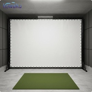 [vsrhkq] Golf Simulator Cage Thickened Impact Training Display Screen for Sports Bay and Indoor Golf