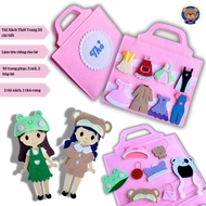 Bộ Túi Xách Thời Trang Búp Bê Bé Gái, Túi Xách Thời Trang Thiết Kế - SET NHỎ Doll Bag