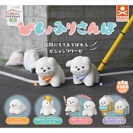 Bichon Frise Gachapon Animal Attraction sanpo gashapon