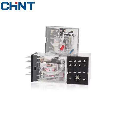 CHINT JZX-22F(D)/2Z 3Z 4Z DC24V AC24V 220V MY2NJ Intermediate Relay Miniature Power Relay Electromag