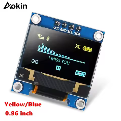 0.96 Oled Display Blue I2C IIC Serial 128x64 OLED LCD LED 0.96 inch Oled Display Module for Arduino 