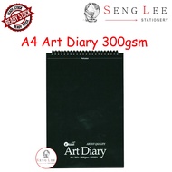 Ukami A4 Art Diary Sketch Book (Perforation)  20's 300Gsm ( S3353 )