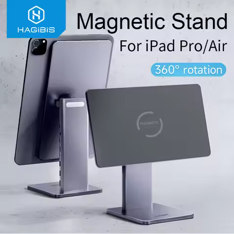 Hagibis Foldable Magnetic Stand for iPad Pro 12.9 3rd/4th/5th 11 Air iPad 10th Tablet Holder 10.9 Ro
