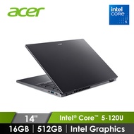 宏碁 ACER Aspire 筆記型電腦 14" (Intel Core 5-120U/16GB/512GB/Intel Graphics/W11) 灰 A14-51M-5190燦坤線上購物