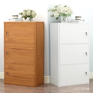 Storage Cabinet with Doors, Floor-standing Simple Cabinet with Lock, Minimalist Balcony Storage Cabi