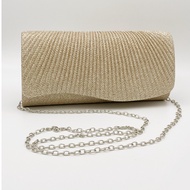 2025 New Wrinkle Mini Handbag Shiny Dinner Bag Chain Strap Straddle Bag
