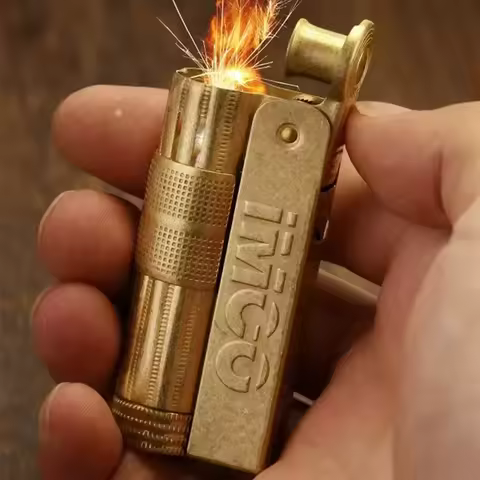 IMCO-original Stainless Steel Series Lighters, Original Copper Knurl Craft Gifts, Personalized Light