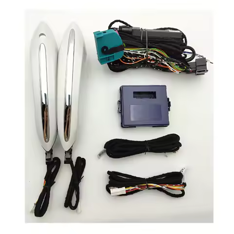 For F18 F07 F10 F01 F02 Comfort Access Car Keyless Entry System Remote Locking Kit With 2 White Chro