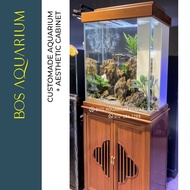 < BOS AQUARIUM > Aesthetic Custom Aquarium Showcasing 2ft x 3ft height (display unit)