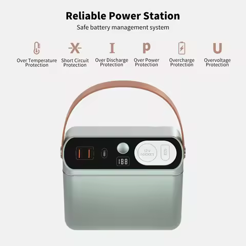 150W Portable Power Station 60000mAh 222Wh Jump Starter Camping Power Bank PD 60W Charger Car Booste